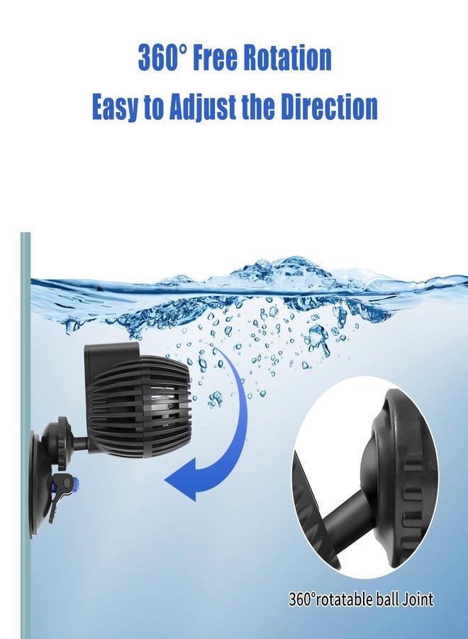 AQUANEAT Circulation Pump, 480 GPH Aquarium Wave Maker, Fish Tank Powerhead Submersible Water Pump with Suction Cup - Image 4